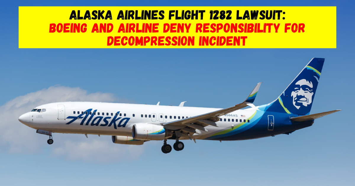 Alaska Airlines Flight 1282 Lawsuit Update: Boeing and Airline Deny Responsibility for Decompression Incident