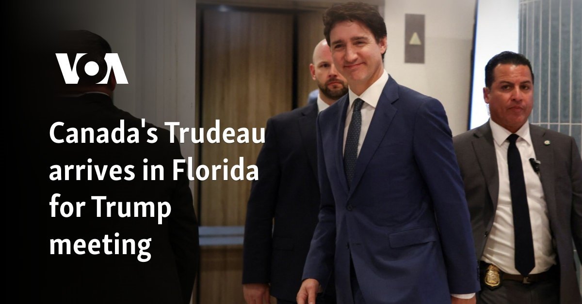 Canada's Trudeau arrives in Florida for Trump meeting
