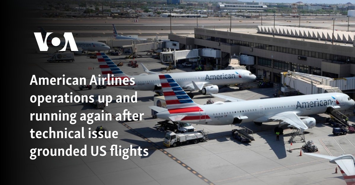 American Airlines operations up and running again after technical issue grounded US flights