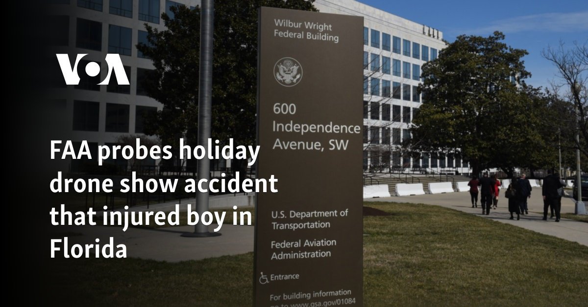 FAA probes holiday drone show accident that injured boy in Florida