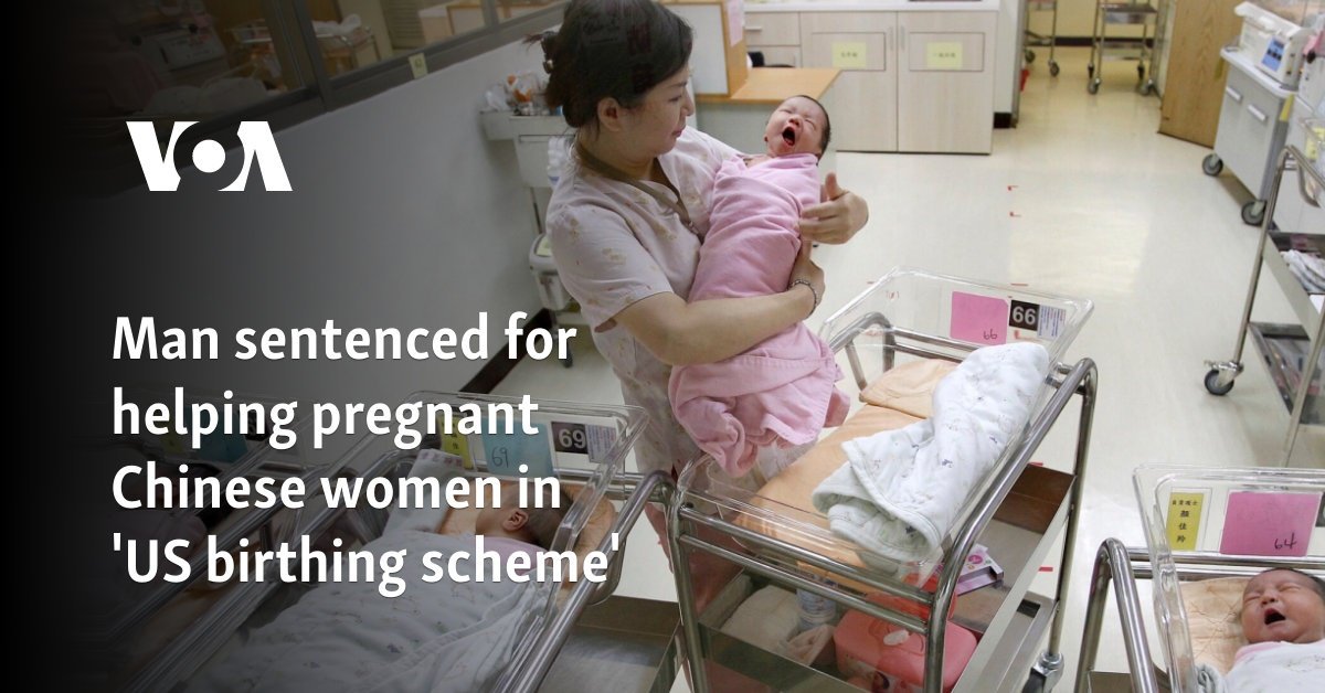 Man sentenced for helping pregnant Chinese women in 'US birthing scheme'
