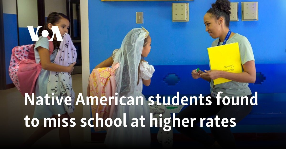 Native American students found to miss school at higher rates
