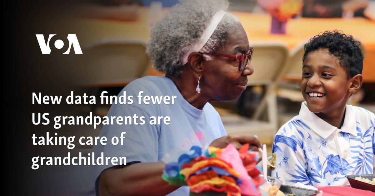 New data finds fewer US grandparents are taking care of grandchildren
