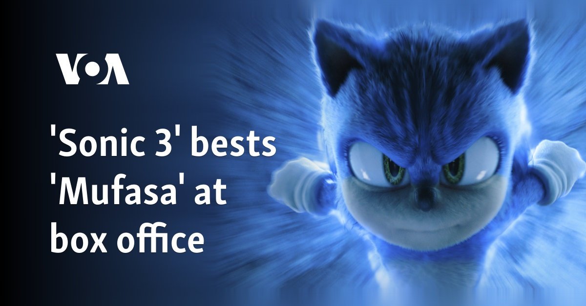 'Sonic 3' bests 'Mufasa' at box office