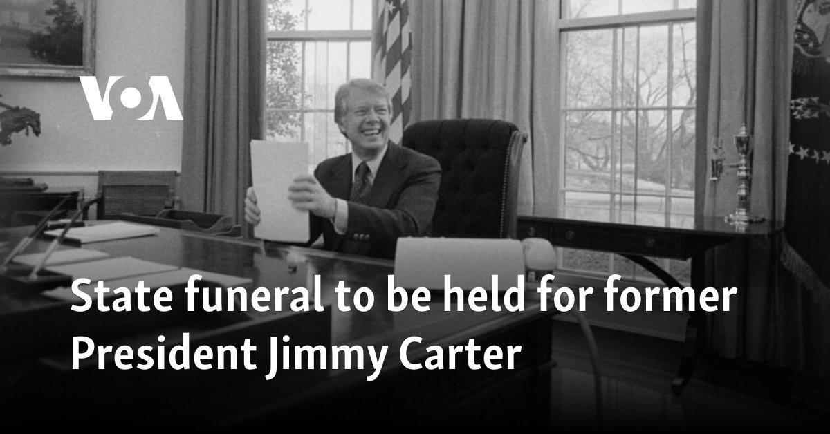 State funeral to be held for former President Jimmy Carter
