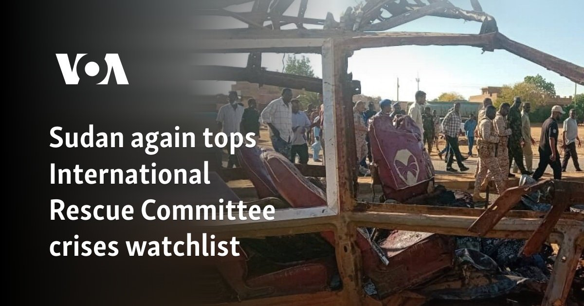 Sudan again tops International Rescue Committee crises watchlist
