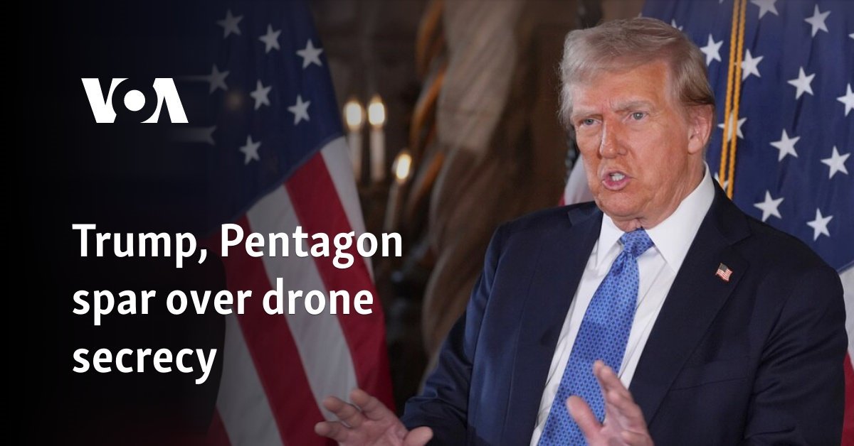 Trump, Pentagon spar over drone secrecy
