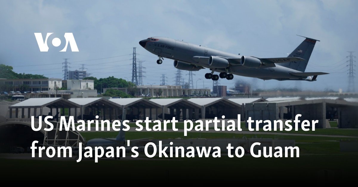 US Marines start partial transfer from Japan's Okinawa to Guam