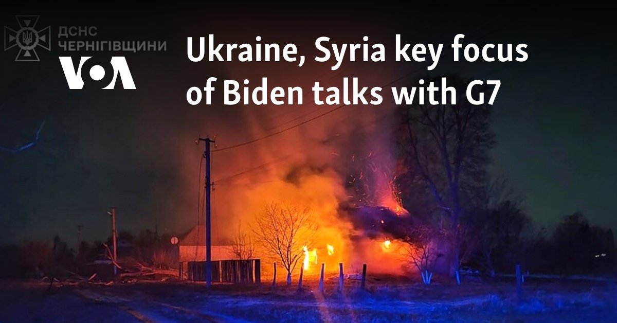 Ukraine, Syria key focus of Biden talks with G7
