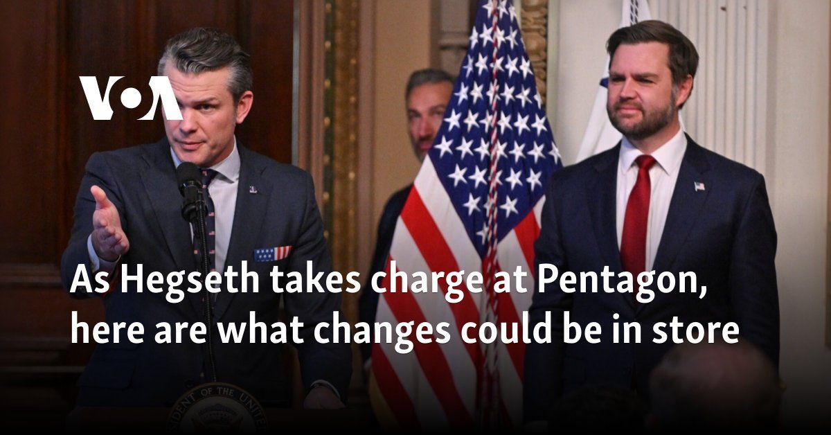 As Hegseth takes charge at Pentagon, here are what changes could be in store
