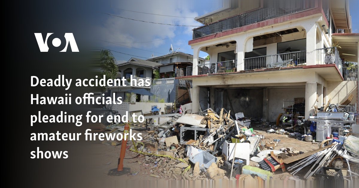 Deadly accident has Hawaii officials pleading for end to amateur fireworks shows
