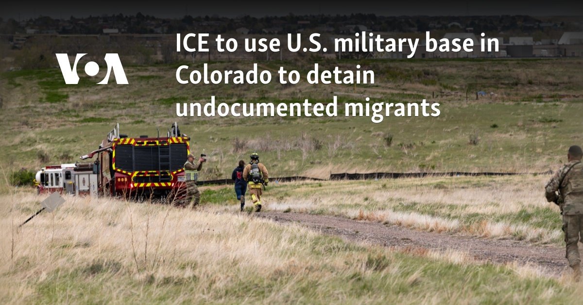 ICE to use U.S. military base in Colorado to detain undocumented migrants