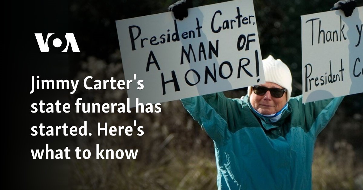 Jimmy Carter's state funeral has started. Here's what to know
