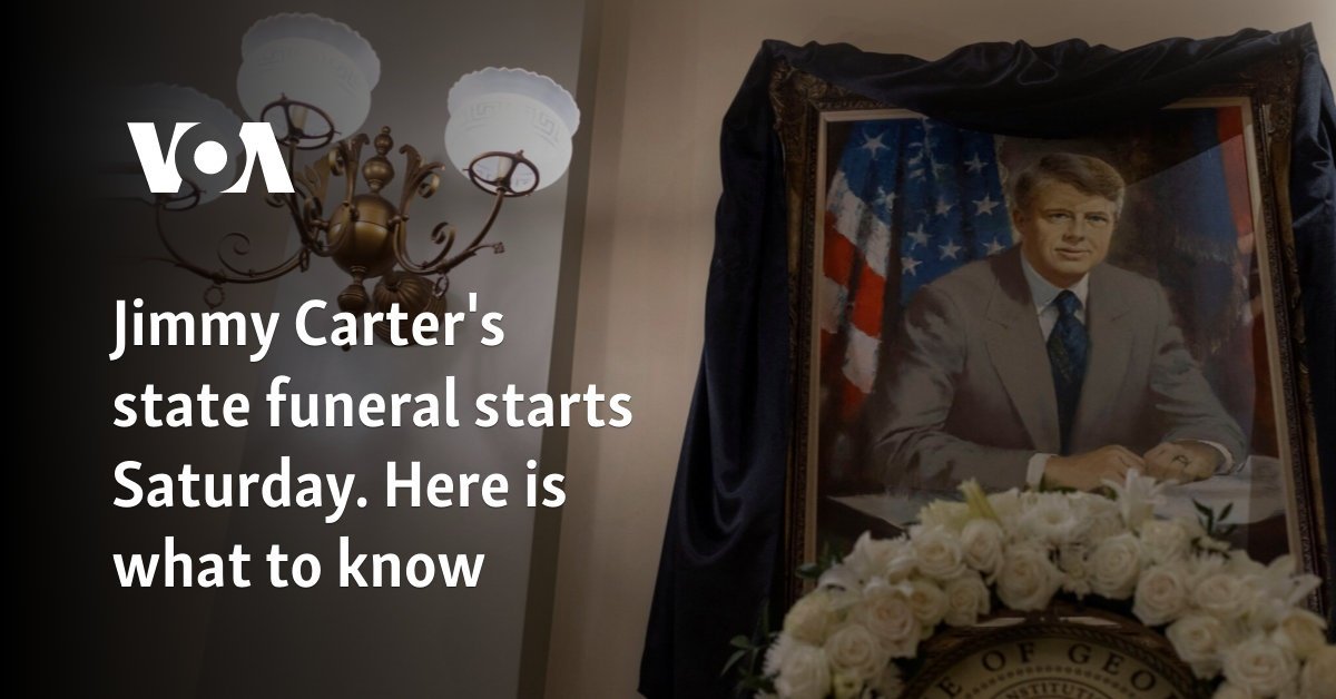 Jimmy Carter's state funeral starts Saturday. Here is what to know
