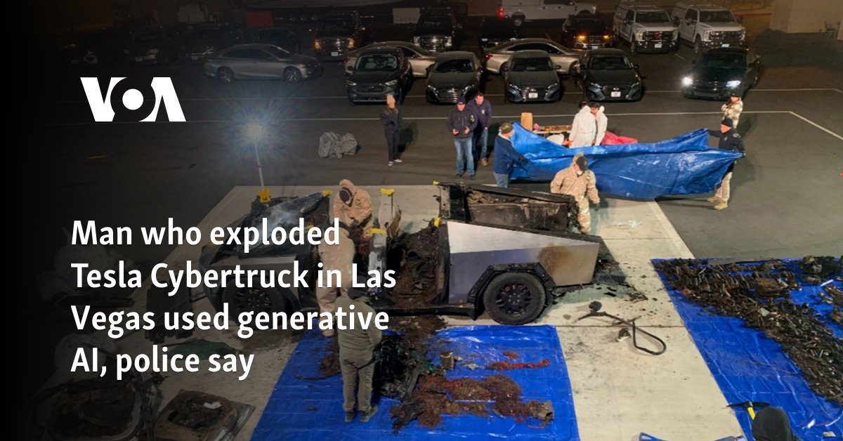 Man who exploded Tesla Cybertruck in Las Vegas used generative AI, police say
