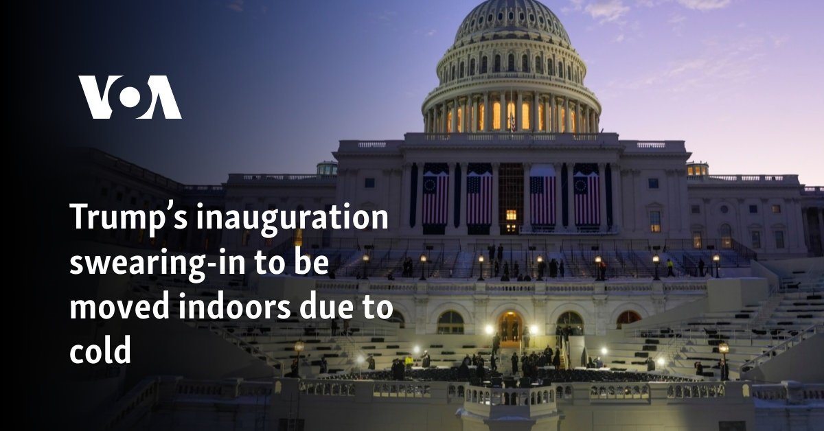 Trump’s inauguration swearing-in to be moved indoors due to cold
