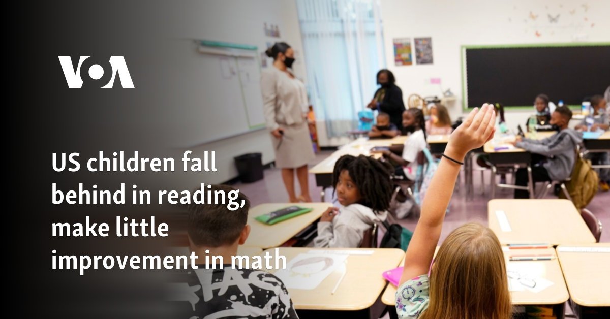 US children fall behind in reading, make little improvement in math